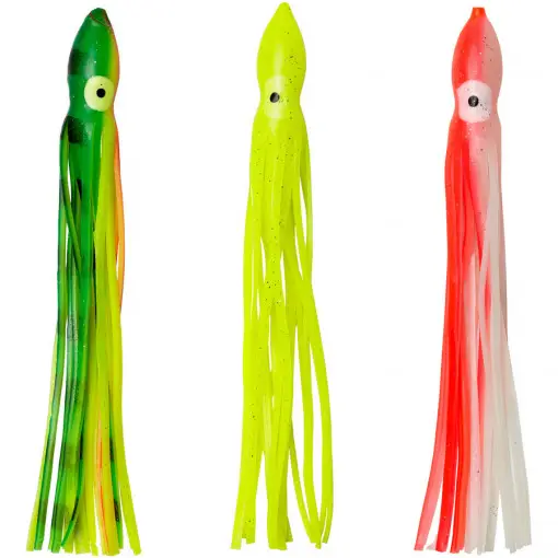 Disponibil imediat Teaser Simplu Madcat A-Static Octopuses, 15cm, 3buc, ftg-yel-red