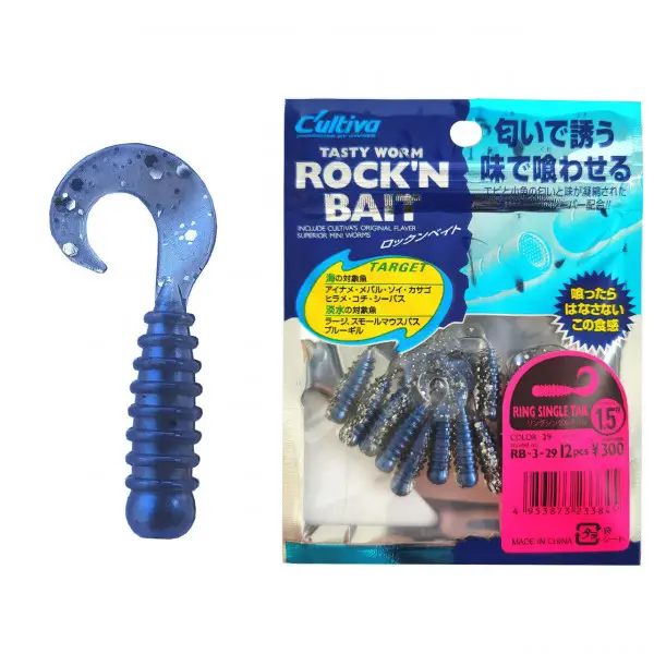 Retur ușor Twister Rock'N Bait Cultiva RB-3 29 Sardine Ring Single Tail