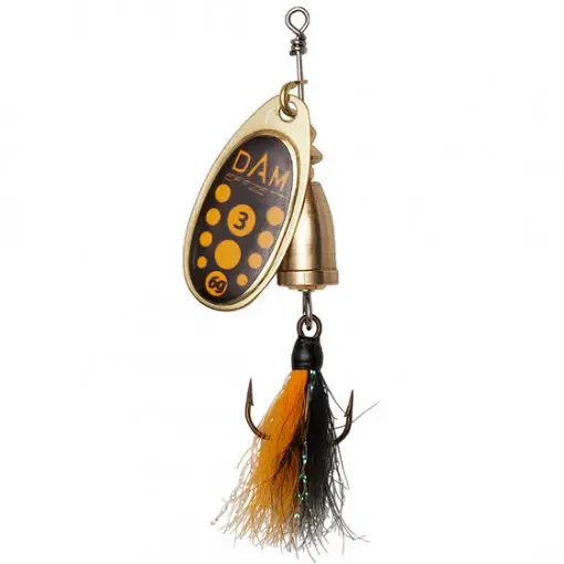 Premium Lingurita rotativa Dam Effzett Executor Dressed, Nr.2, 4g, Blacky