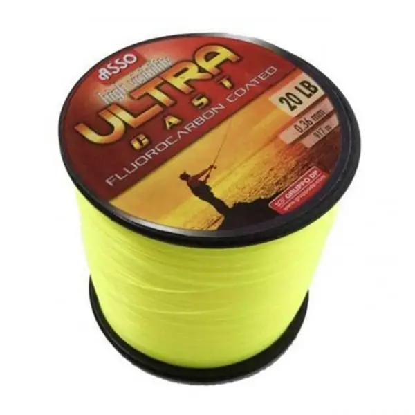 Super ofertă Fir Asso Ultra Cast 0.39mm 18.50kg 1000m Galben Fluo
