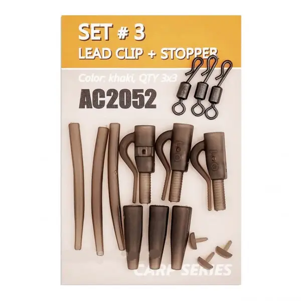 Set Orange pentru Safe Clip Rig 3x3buc Reducere extra
