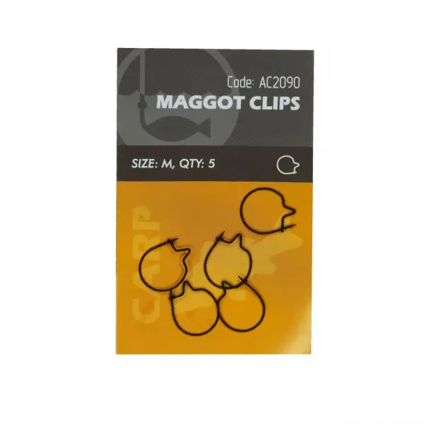 Clip Viermi Orange size M 1.2cm Maggot Clips 5buc Premium