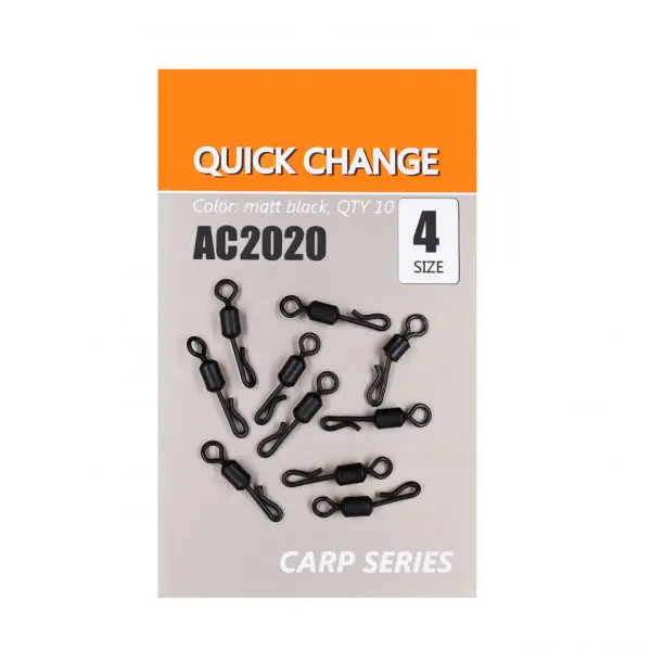 Agrafa Orange No.4 Quick Change Negru Mat 10buc Cumpărături sigure