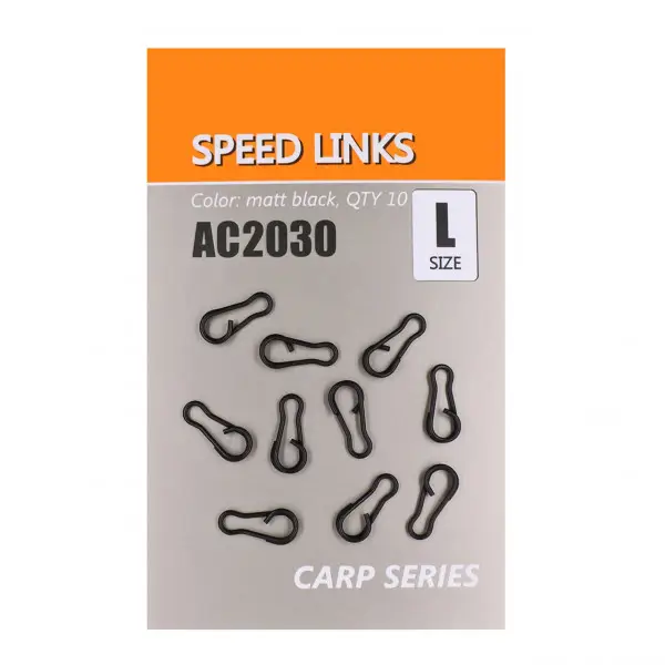 Ofertă exclusivă Agrafa Rapida Orange Speed Links L 1.5cm Negru Mat 10buc