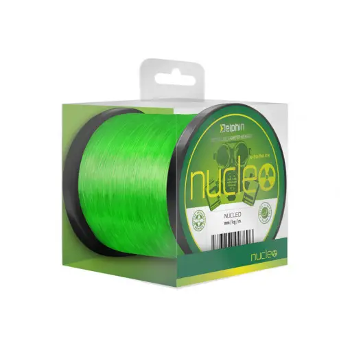 Fir Delphin pentru crap Nucleo, verde fluo, 600m Premium