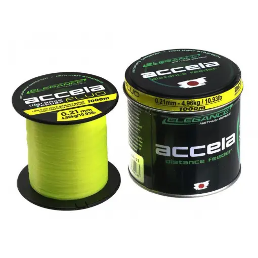Fir Monofilament Formax Elegance Method Accela Distance Feeder, Galben Fluo, 1000m Cel mai vândut