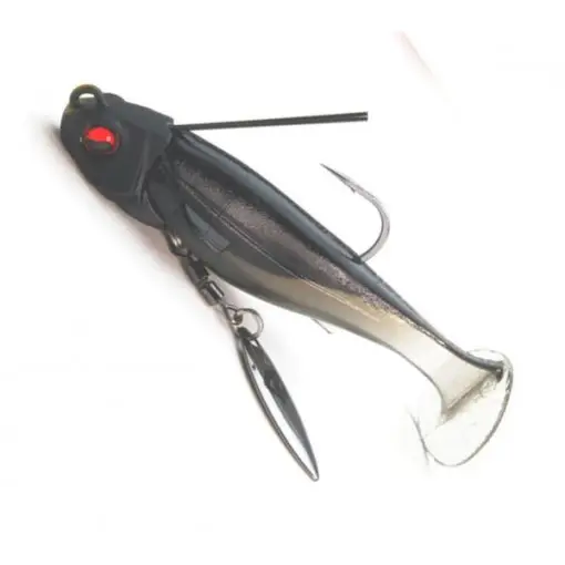 Swimbait Raid Head Swimmer Libero, 10g, 001 Sikkoku, 2buc/plic Livrare expres