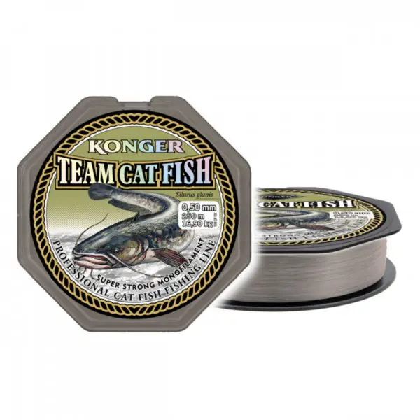Reducere extra Fir Konger Team Cat Fish 0.60mm 23.9kg 250m Gri