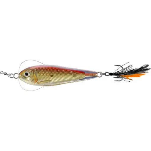 Lingura Oscilanta Live Target Flutter Shad Sinking, 5cm, 11g, Gold-Red Ofertă limitată