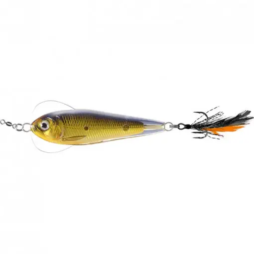 Lingura Oscilanta Live Target Flutter Shad Sinking, 5cm, 11g, Gold-Black Cumpără online
