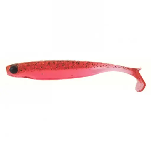 Shad Mustad Mezashi Z Minnow, 7.6cm, Transparent Red, 6buc/plic Reducere