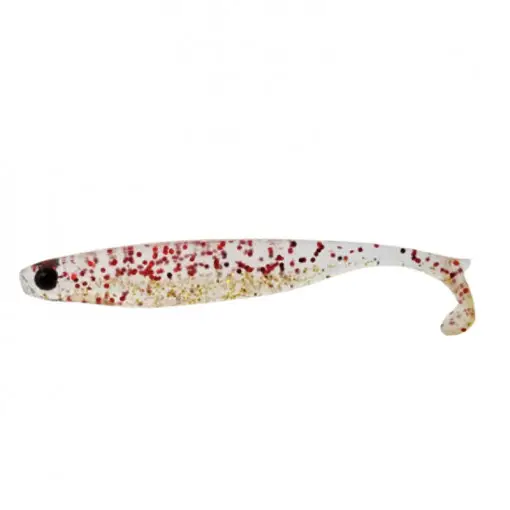 Preț mic Shad Mustad Mezashi Z Minnow, 8.8cm, Red Gold Glitter, 6buc/plic