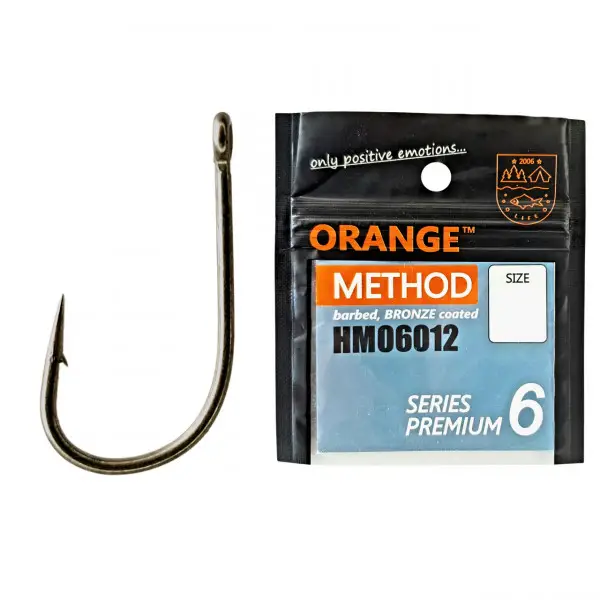 Expediere rapidă Carlig Orange no.10 Method Bronze Coated Premium Series 6 8buc