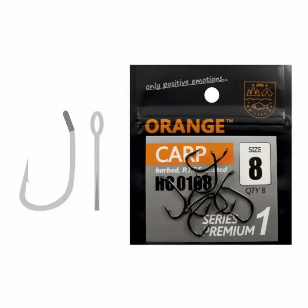Reducere de preț Carlig Orange no.6 Carp PTFE Coated Series Premium 1 8buc