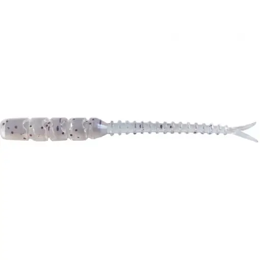 Grub Mustad Aji Micro Bachi, 5cm, Clear Purple Glitter, 12buc/plic Retur gratuit