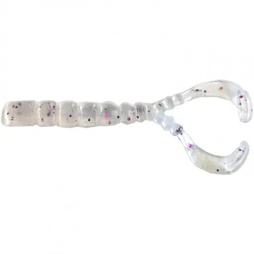 Twister Mustad Aji Finess Chiki Crawl Tail, 4.3cm, Clear Purple Glitter, 12buc/plic Cumpărături sigure