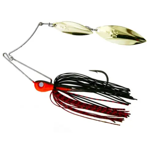 Retur ușor Spinnerbait Mustad Arm Lock, 7g, Black-Orange
