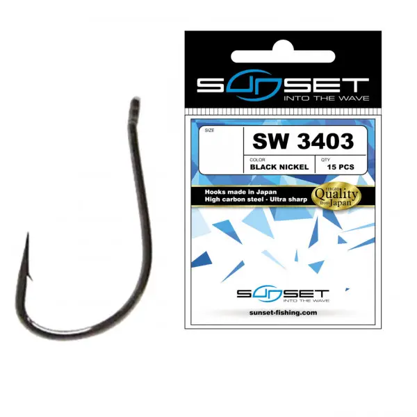 Ofertă limitată Carlig Sunset SW 3403BN no.8 Sunhooks 15buc