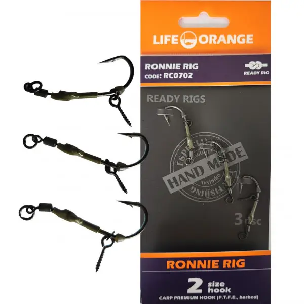 Rig Crap Ronnie Rig 06 Orange Series 7 No.6 20lb 3buc Expediere rapidă