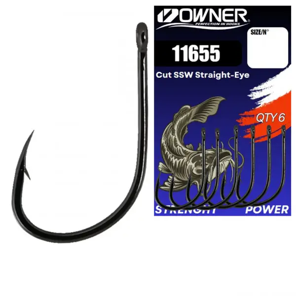 Carlig Owner Amaz 11655 Cut SSW Straight-Eye Retur ușor