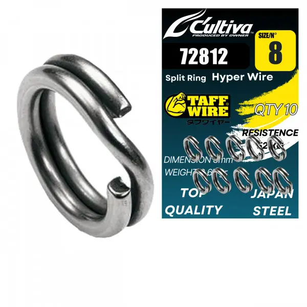 Inele Despicate Otel Cultiva Amaz 72812 Splitring Hyper Wire 10buc Nu rata