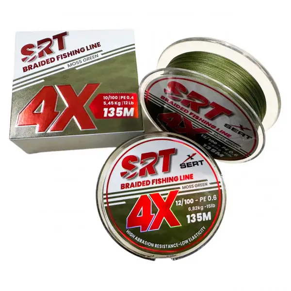 Reducere specială Fir Textil 4X Sert 135m SRT Moss Green