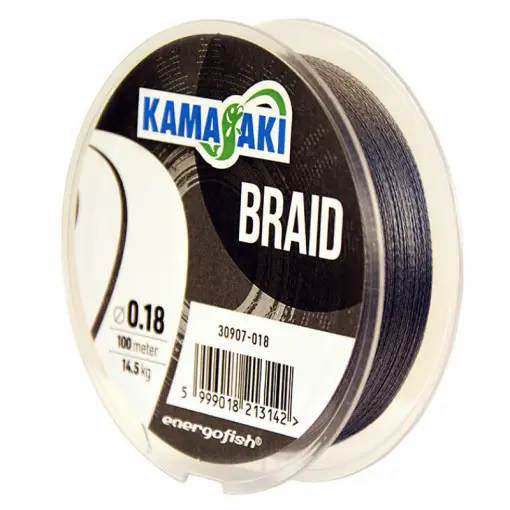 Fir Textil Kamasaki Braid, Grey, 100m Noutate