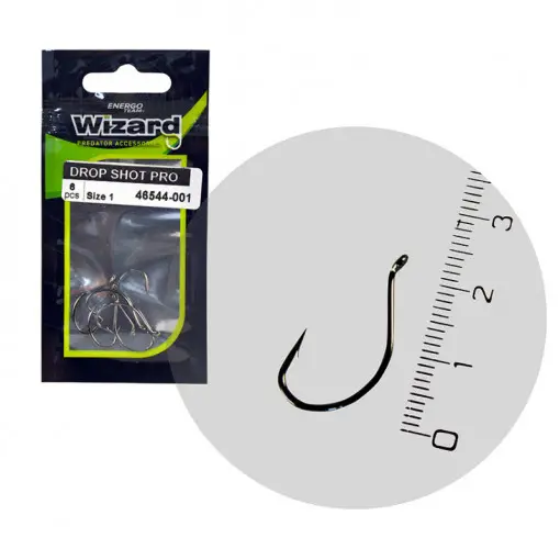 Premium Carlige EnergoTeam Wizard Drop Shot Pro, 6buc/plic