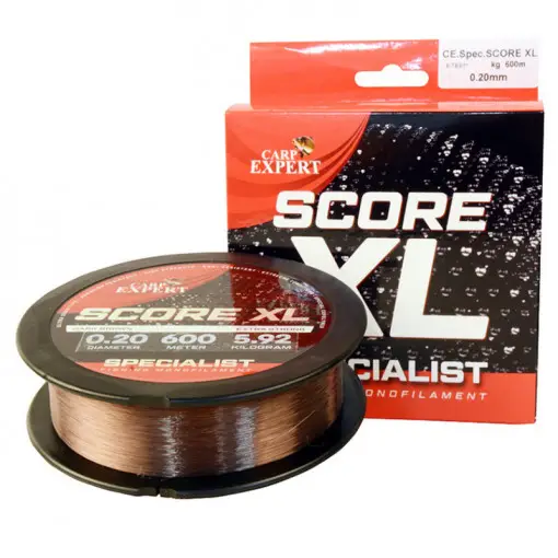 Cel mai vândut Fir Monofilament Carp Expert Specialist Score XL, Dark Brown, 600m