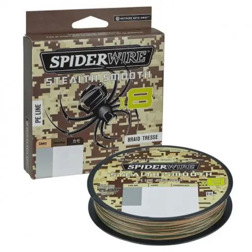 Livrare gratuită Fir Textil SpiderWire Stealth Smooth 8 Braid, Camo, 150m