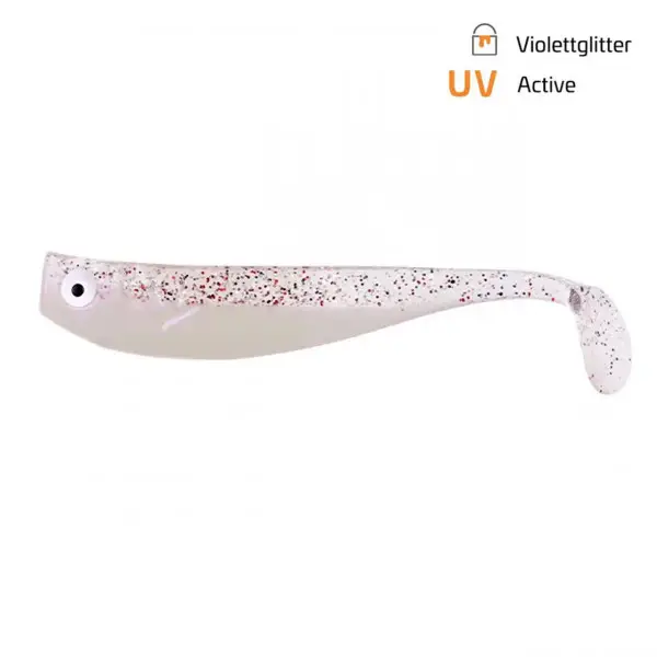 Reducere Shad Zeck ZANDER Gummi 9cm Violettglitter 3buc
