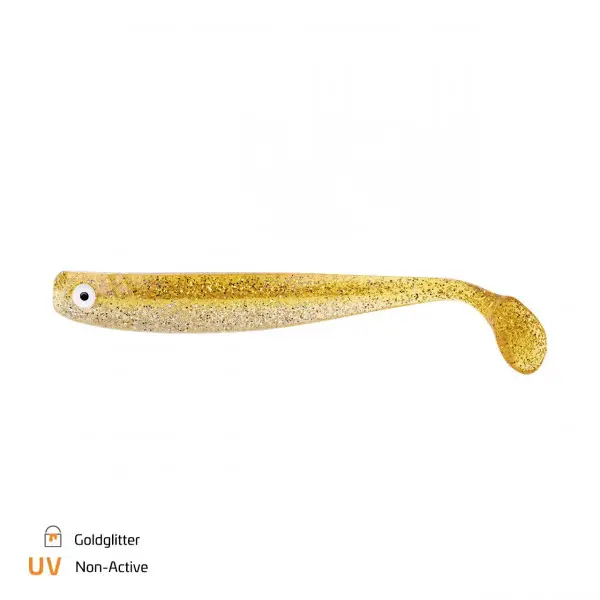 Ofertă exclusivă Shad Zeck ZANDER Gummi 16cm Goldglitter 2buc