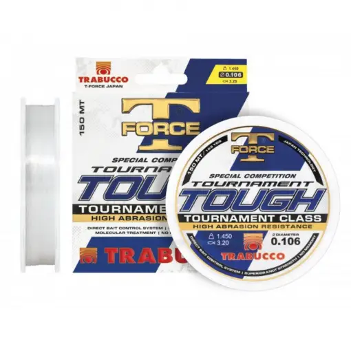 Discount Fir Monofilament Trabucco Tournament Tough New, Transparent, 500m