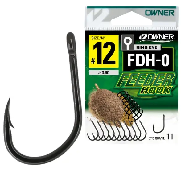 Preferatul clienților Carlige Owner FDH-0 Iseama w/Eye Black Chrome