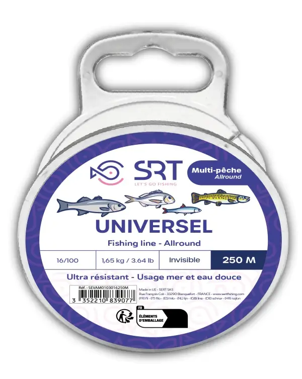 Fir Monofilament Sert 250m SRT Universal Invisible Livrare rapidă