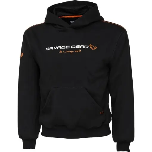Hanorac Savage Gear Junior Logo Black Ink Ultima șansă