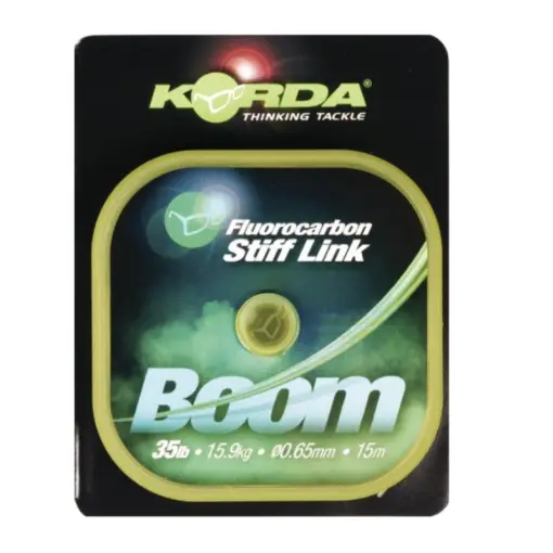 Fir Fluorocarbon Korda Boom Stiff Link, Low Vis Green, 15m Livrare rapidă