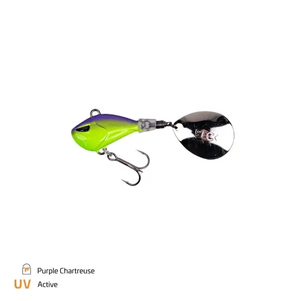 Spinnertail Zeck Rogue Runner 15gr Purple Chartreuse Cumpără online