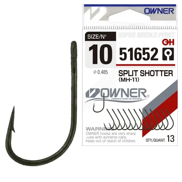 Carlig Owner 51652 MH-11 Split Shotter Dark Green Reducere extra