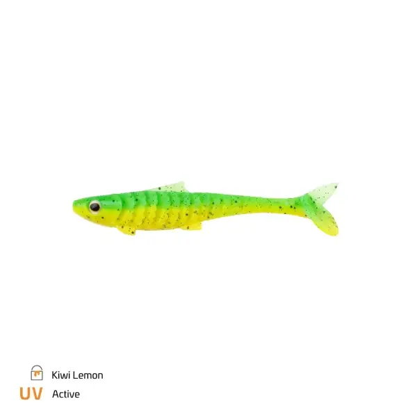 Shad Zeck Baby Rippler 12cm 11gr Kiwi Lemon 3buc/pac Cel mai vândut