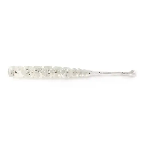 Expediere rapidă Grub Mustad Aji Micro Plu, Clear Silver Glitter, 5cm, 15buc/plic
