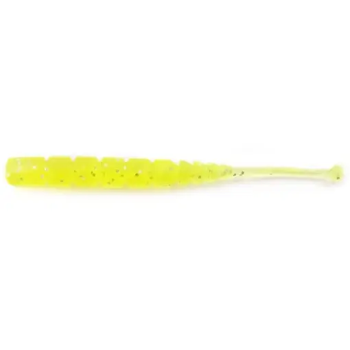 Grub Mustad Aji Micro Plu, UV Clear Chartreuse, 5cm, 15buc/plic Popular
