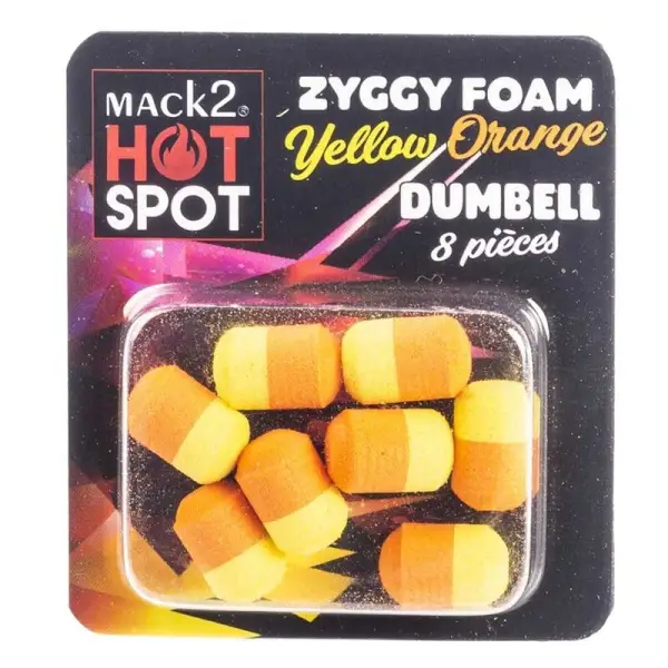 Livrare rapidă Dumbell Mack2 Ziggy Foam Dumbell Two Tone Galben-Orange 8buc