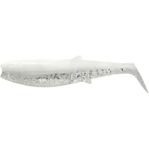 Reducere specială Shad Savage Gear Cannibal Shad, White Flash, 10cm, 9g, 5buc