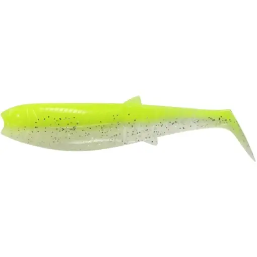 Shad Savage Gear Cannibal Shad, Flou Yellow Glow, 12.5cm, 20g, 4buc Popular