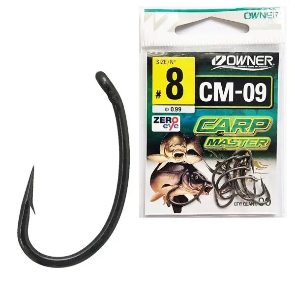 Carlig Owner CM-09 Carp Master Curve Shank Magic Fusso Plată sigură