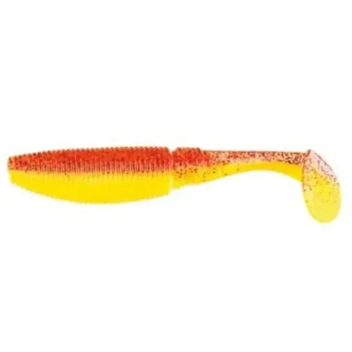 Shad Nomura Rolling, Culoare Yellow Red Glitter, 7.5cm, 4g, 10buc Disponibil imediat