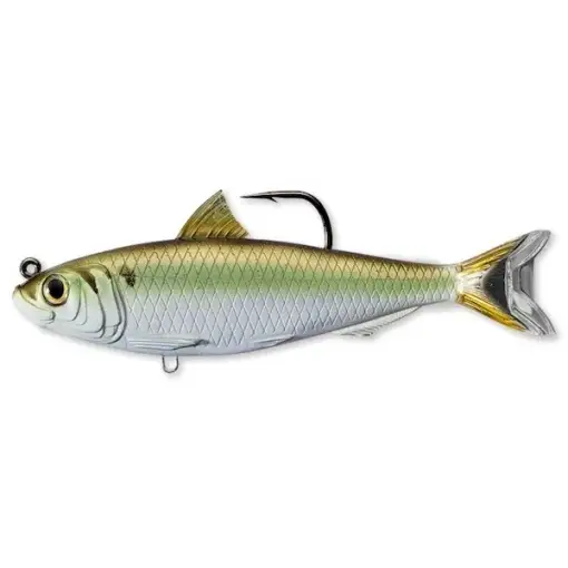 Swimbait Live Target Blueback Herring, Green/Bronze, 11.5cm, 21g Doar azi