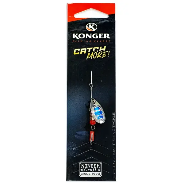 Lingura Rotativa Konger Tarpon Champion No.1 4gr 06 Silver Blue Premium