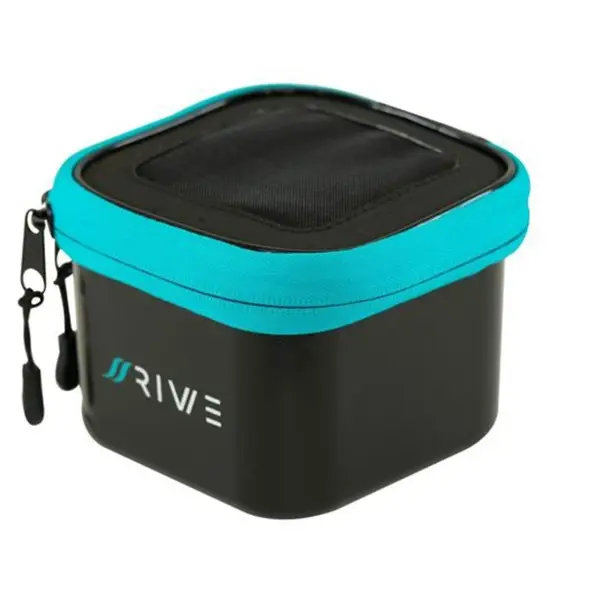 Plată sigură Cutie Eva Rive 1.4l 12x12x10cm cu Capac plasa Air Flow pentru momeala